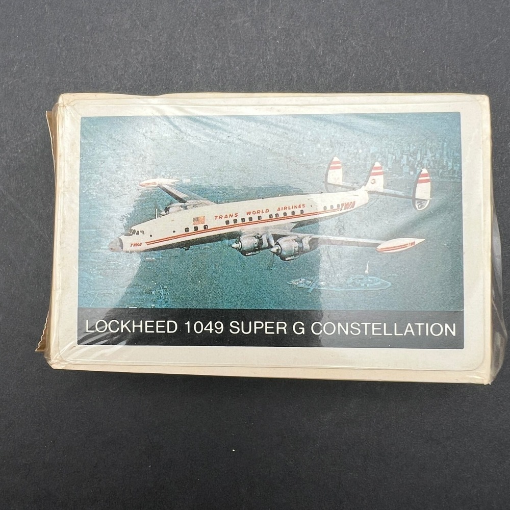 Vintage TWA Lockheed 1049 Super G Constellation Playing Cards